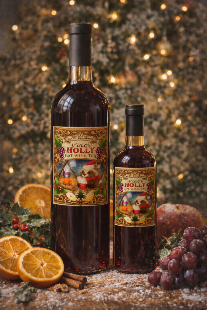 ホットワインのパッケージモックアップ